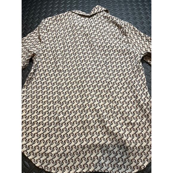 The Shirt by Rochelle Behrens LARGE unicorn print flowy button down boho womens - Picture 6 of 9